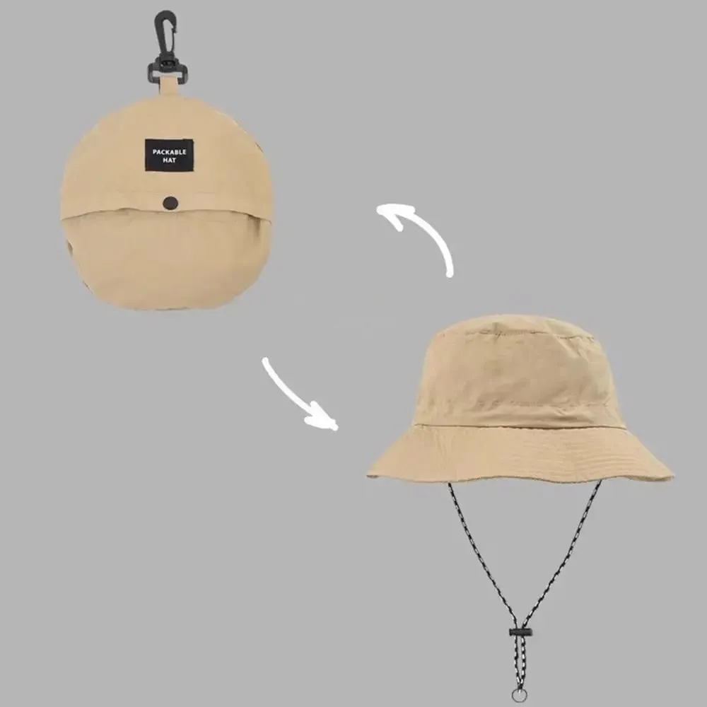 Waterproof Anti-UV Fold-Into-Itself  EZ Carry Bucket Summer Hat