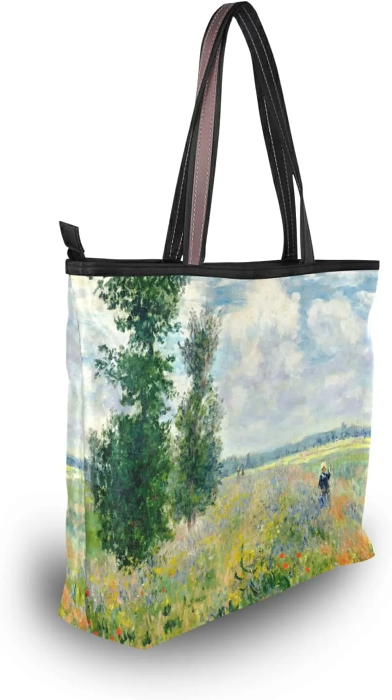 Women's Tote Shoulder Bag Monet Sailboat Sea Top Handle Bag Handbag