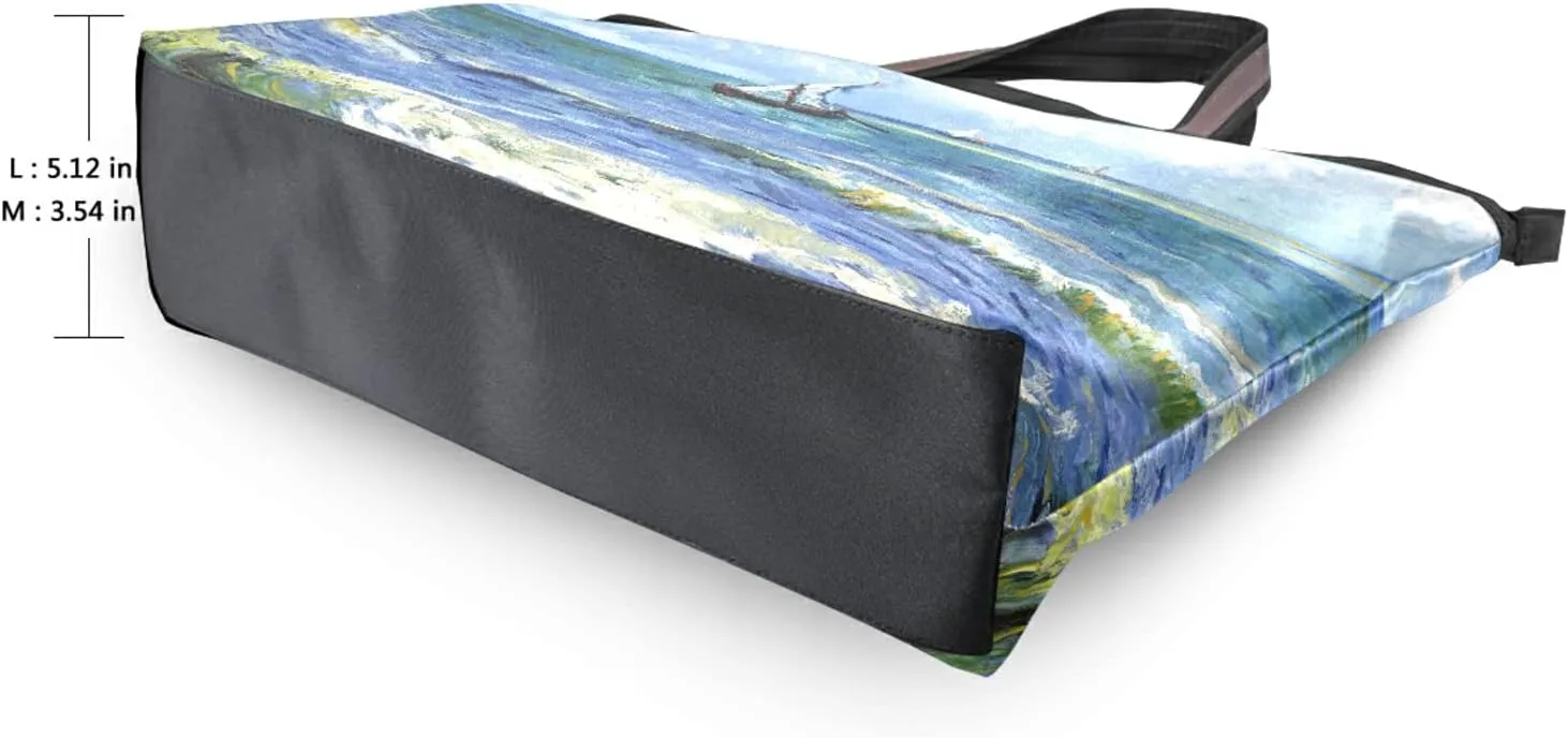 Women's Tote Shoulder Bag Monet Sailboat Sea Top Handle Bag Handbag