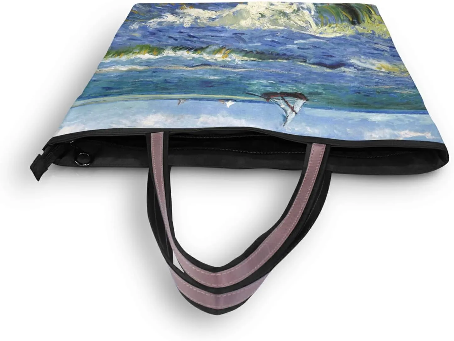 Women's Tote Shoulder Bag Monet Sailboat Sea Top Handle Bag Handbag