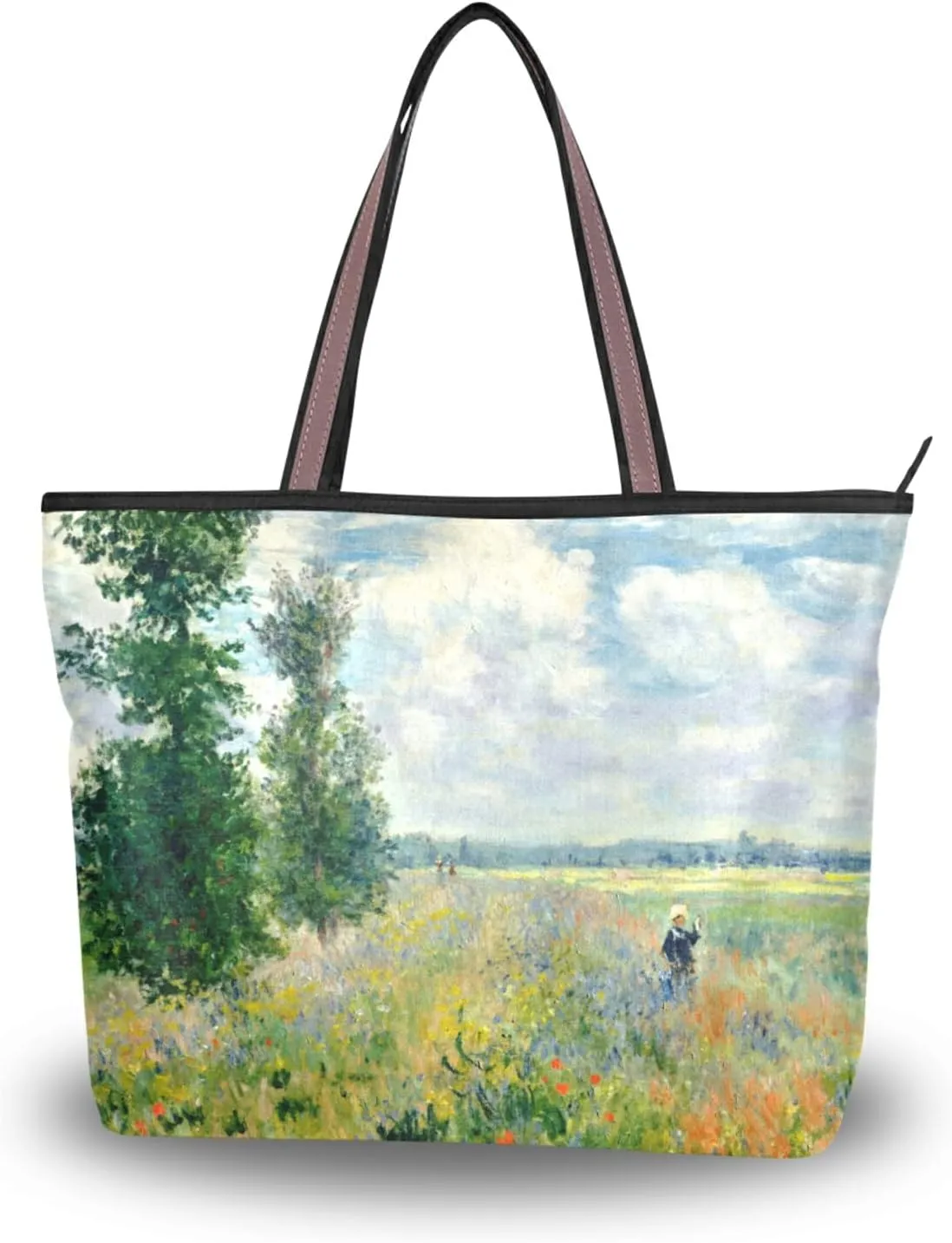Women's Tote Shoulder Bag Monet Sailboat Sea Top Handle Bag Handbag