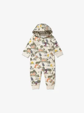 Woodland Animal Print Baby Romper