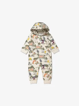 Woodland Animal Print Baby Romper